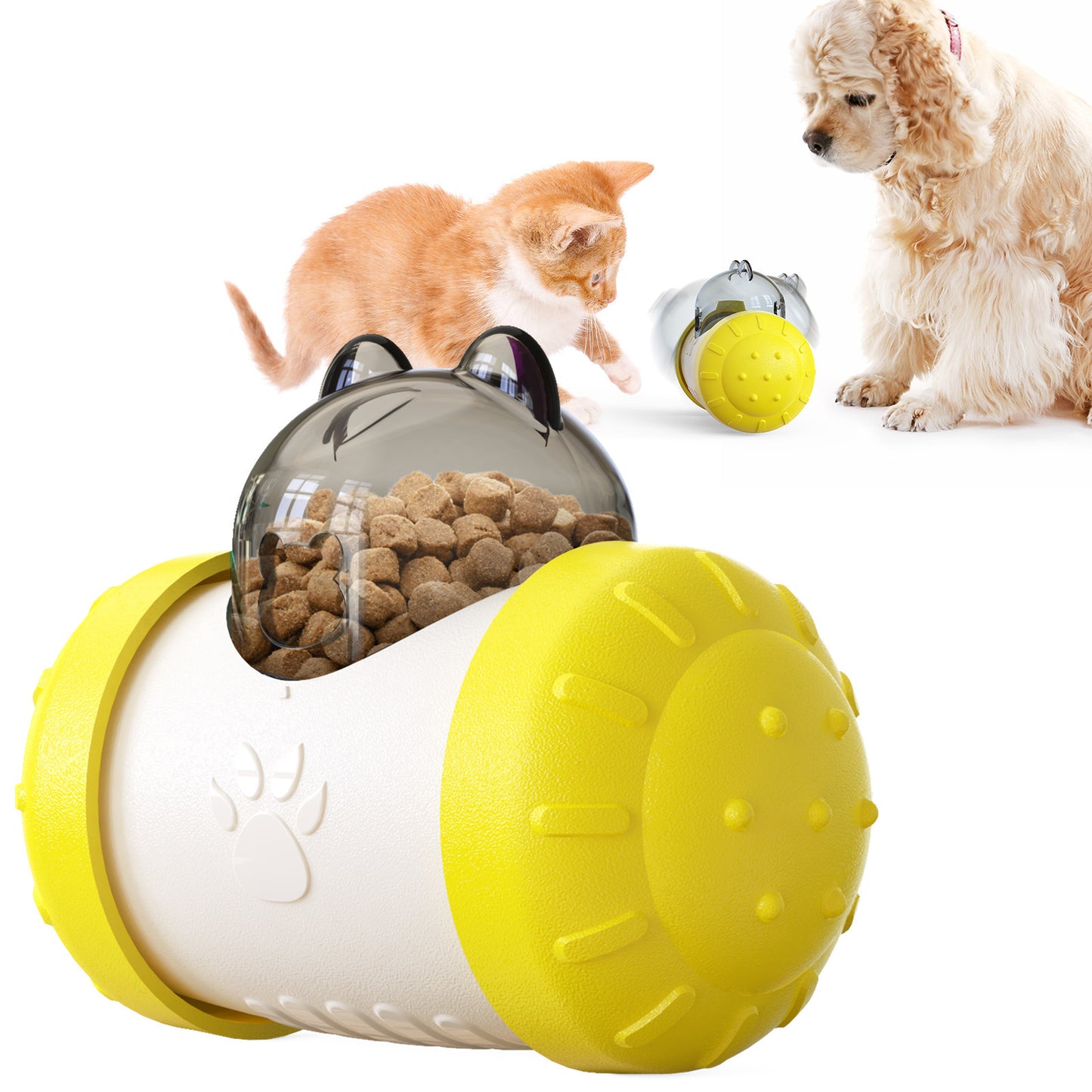 Cat Toys and Dog Toys – Interactive Treat Dispensing Ball, Cat Feeder Toy, Dog Enrichment Toys for Small, Medium, Large Dogs and Cats