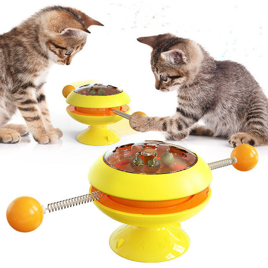 nteractive Rotating Cat Toys with Catnip – Fun Training Toys and Accessories for Kittens and Cats